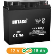 تصویر باتری یو پی اس 18 آمپرساعت هیتاکو (Hitaco) 12 ولت 