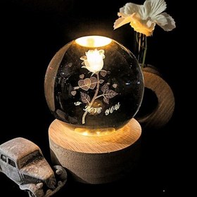 تصویر گوی کریستالی قطر 8سانت 