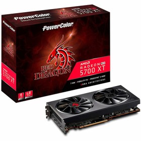 خرید و قیمت کارت گرافیک پاور کالر Red Dragon Radeon RX 5700 XT 8GB