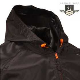 تصویر بادگیر کچوا نیم زیپ مشکی ضدآب از پلی استر 
