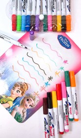 تصویر ماژیک وایتبرد ۱۱ رنگ سر گرد 