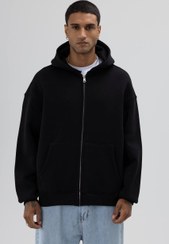 تصویر سویشرت جلو زیپ مردانه 