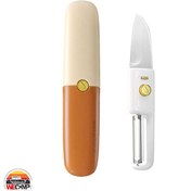 تصویر چاقوی سفری دوطرفه مدل MZ-03 با غلاف 