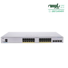 تصویر سوئیچ 24 پورت سیسکو CBS350-24P-4G Cisco CBS350-24P-4G 24Port 350 Series Managed Ethernet Switch