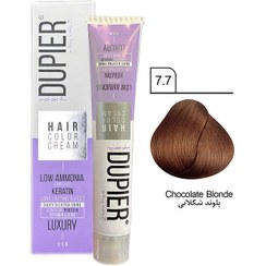 تصویر رنگ مو بلوند شکلاتی 7/7 دوپیر 