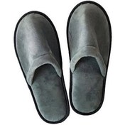 تصویر دمپایی حوله ای مردانه طرح نفیس 