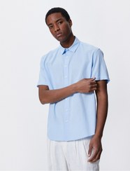 تصویر پیراهن مردانه آبی | 3SAM60121HW Koton 