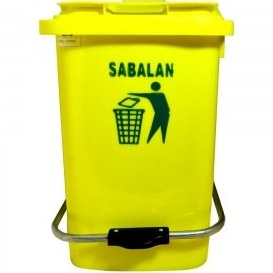 تصویر سطل زباله 60 لیتری پدالی سبلان 