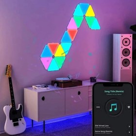 تصویر چراغ تزئینی هوشمند کولولابت مدل Triangle بسته 6 عددی 