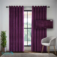 تصویر پرده پانچ مخمل شانل 7126 