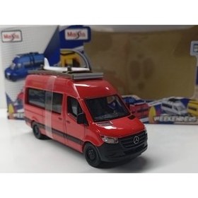 تصویر مدل خودرو مینی‌بوس مرسدس بنز اسپرینتر در مقیاس 1:50 دیانومی MAISTO 12 سانتی‌متر اورجینال Maisto 