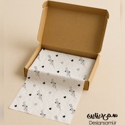 تصویر کاغذ پوستی طرح قلب 