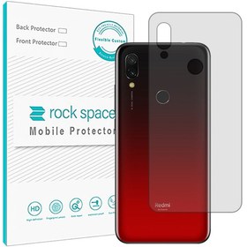 تصویر گلس محافظ پشت گوشی شیائومی Redmi 7 مدل نانو هیدروژل شفاف برند راک اسپیس کد564S 