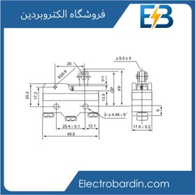 تصویر میکروسوئیچ سه پیچ 