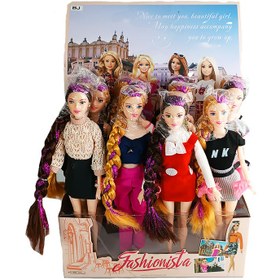 تصویر عروسک باربی مو بلند 