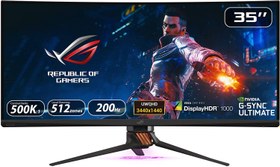 تصویر مانیتور منحنی مخصوص بازی ایسوس مدل ROG SWIFT PG35VQ سایز 35 اینچ Asus ROG SWIFT PG35VQ 35Inch Curved Monitor