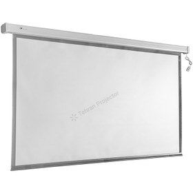 تصویر پرده نمایش برقی پروژکتور اسکوپ پارچه عالی سایز 150x 150 سانتی متر Scope High uality Motorized Projector Screen 150x150