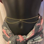 تصویر زنجیر شکم استیل رنگ ثابت 