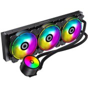 تصویر خنک کننده مایع پردازنده گیم مکس Ice ا GAMEMAX IceChill 360 Rainbow ARGB CPU Liquid Cooler GAMEMAX IceChill 360 Rainbow ARGB CPU Liquid Cooler