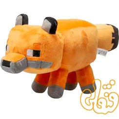 تصویر عروسک روباه ماینکرافت طول ۳۰ سانتی متر 