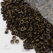 تصویر حلقه پانچ خورشیدی سایز P02 زرد قلم با واشر (بسته 50 عددی) 