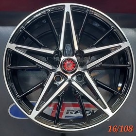 تصویر رینگ اسپرت سایز ۱۶ (۱۰۸×۴) رختراش مشکی Sport wheel size 16" (4×108) MB