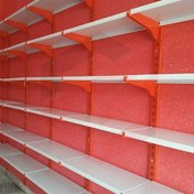 تصویر ست قفسه دیواری فروشگاهی طرح قدیم ارتفاع ۱۰۰ سانتیمتر 