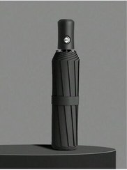 تصویر چتر یونیسکس مشکی تمام اتوماتیک 