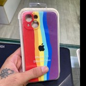 تصویر قاب اپل 13 نرمال رنگین کمانی 