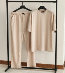 تصویر ست سایز بزرگ راحتی مراکشی کرم کد 2178 