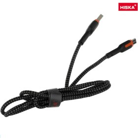 تصویر کابل تبدیل (اندرویدی) میکرو MicroUSB LX-835 هیسکا HISKA طول 1 متری | اکسلنت کالا 