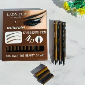 تصویر هاشور ابرو سه خط اورجینال ویدایی ولیدی پورViday. Lady pour Viday's original three-line eyebrow eyebrow. Lady pour