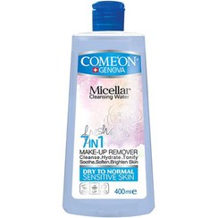 تصویر میسلار واتر صورت کامان مناسب پوست معمولی، خشک و حساس 400 میل Come On Micellar Cleansing Water 7In1 Make-Up Remover DRY SKIN 400ml