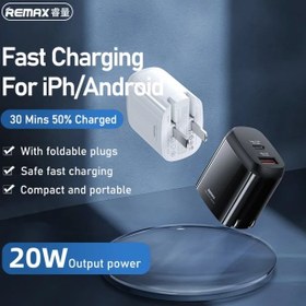 تصویر شارژر دیواری ریمکس مدل RP_U64 REMAX Grace Series 20W PD+QC Fast Charger RP-U64 (CN)