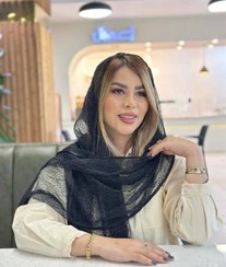 تصویر شال مجلسی تور عنکبوتی سرمه ای 