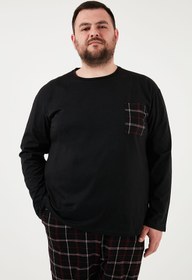 تصویر ست پیژامه مردانه بوراتی فاق نرمال آستین بلند راسته | Buratti 6572001B 