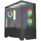 تصویر کیس کامپیوتر لاجی کی C664B RGB Mid Tower مشکی Logikey C664B RGB Mid Tower Black Computer Case