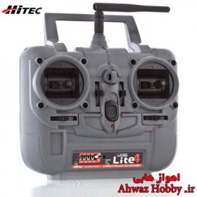 تصویر رادیو کنترل 4 کانال هایتک Lite4 همراه رسیور 6 کانال ساخت Hitec مخصوص هواپیما مدل- فروشگاه رباتیک اهواز هابی | خرید کوادکوپتر، ساخت مولتی روتور 