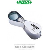 تصویر ذره‌بین تاشو اینسایز 10X چراغ‌دار مدل 10-7515 