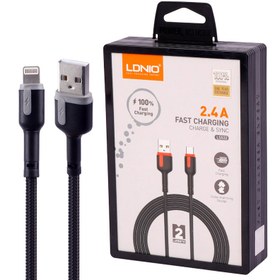 تصویر کابل آیفونی فست شارژ Ldnio LS532 2.4A 2m Ldnio LS532 2.4A 2m Lightning Cable