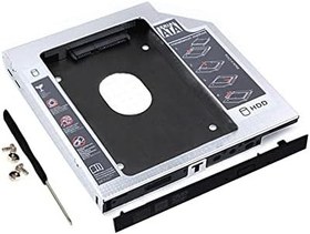 تصویر Labymos 9.5mm CD-ROM Hard Disk Caddy براکت 2.5 اینچی HDD/SSD با رابط SATA3 آلومینیومی پوسته آلیاژ منیزیم برای لپ تاپ 
