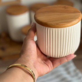 تصویر بانکه سرامیکی شیاردار ادویه 