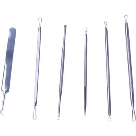 تصویر ست ابزار پاکسازی پوست رزونال 6 عددی Rezonal 6 PCS Pimple Comedone Extractor 