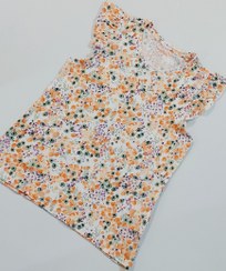 تصویر تیشرت دخترانه طرح گل گلی 