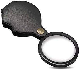 تصویر ذره بین جیبی جلد چرمی 