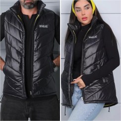 تصویر پافر اسپرت مشکی سایز فری جنس شمعی واکسی 