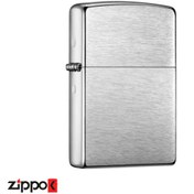 تصویر فندک زیپو مدل Zippo Reg Brush Fin CHROME کد 200 ا Zippo Reg Brush Fin CHROME Lighter Zippo Reg Brush Fin CHROME Lighter