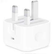 تصویر شارژر آیفون 35w - سفید / با گارانتی 6 ماه تعویض Apple 35W 3pin USB-C Power Adapter