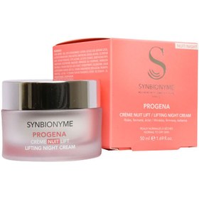 تصویر کرم شب سین بیونیم مناسب پوست معمولی تا خشک Synbionyme Progena Lifting Night Cream 50 Ml