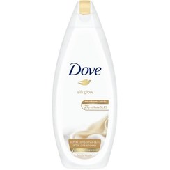 تصویر شامپو بدن کرمی داو مدل nourishing silk حاوی عصاره ابریشم body wash shampoo dave model nourishing silk 500ml